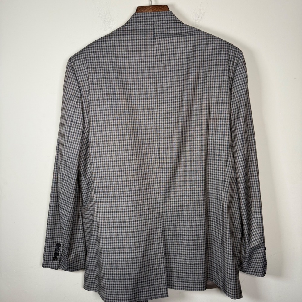 Lauren Ralph Lauren Brown Checkered Polyester Blend Sport Jacket/Blazer 46L - Picture 2 of 13